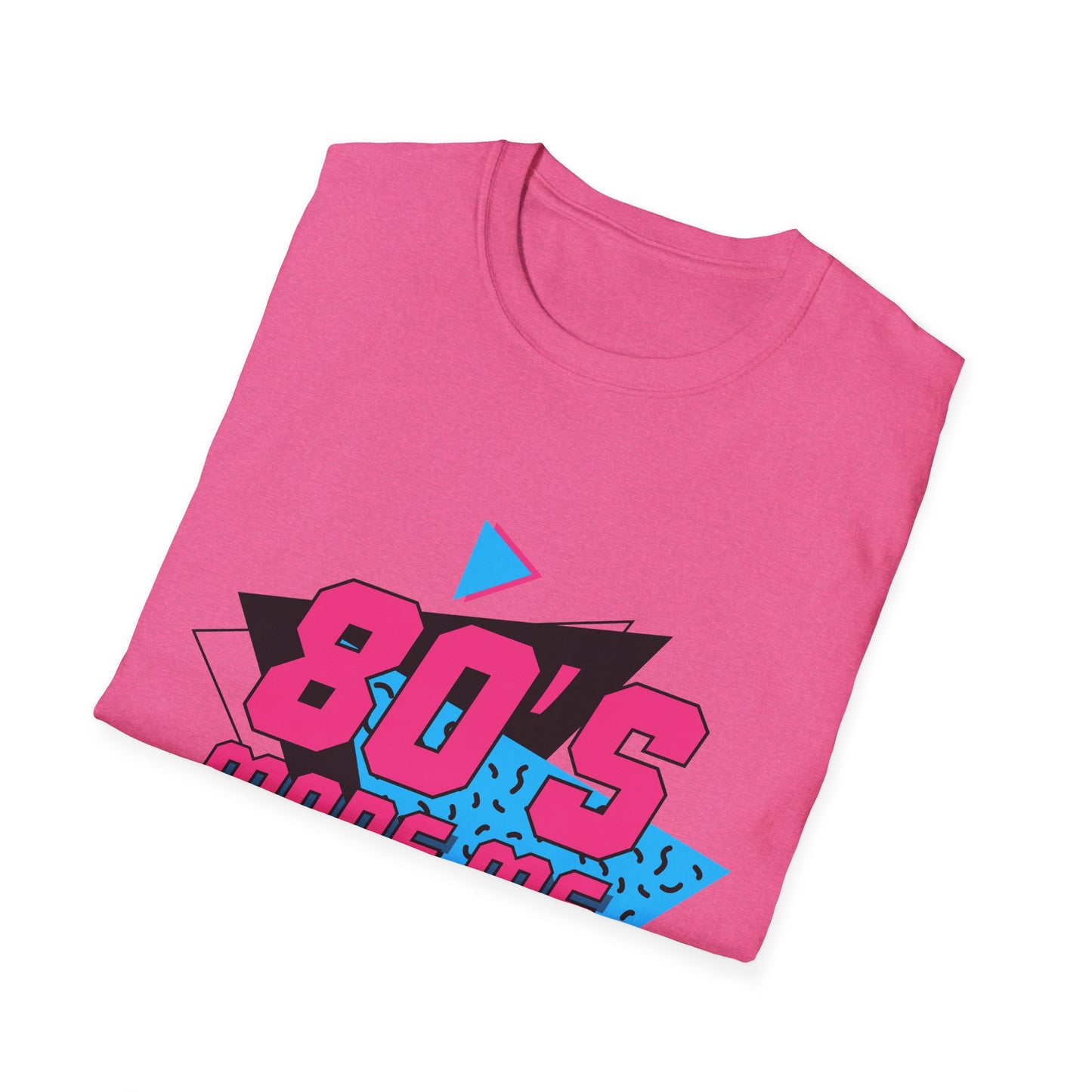 80's Made Me Unisex Softstyle T-Shirt - Retro Vintage Tee for Nostalgia Lovers