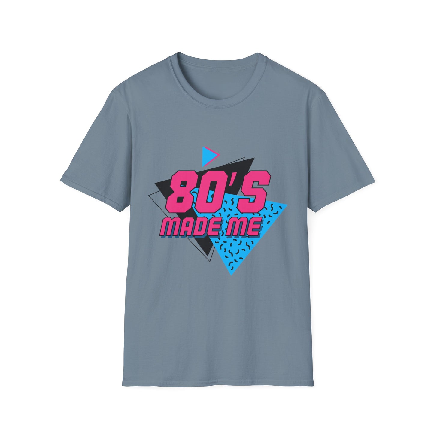 80's Made Me Unisex Softstyle T-Shirt - Retro Vintage Tee for Nostalgia Lovers