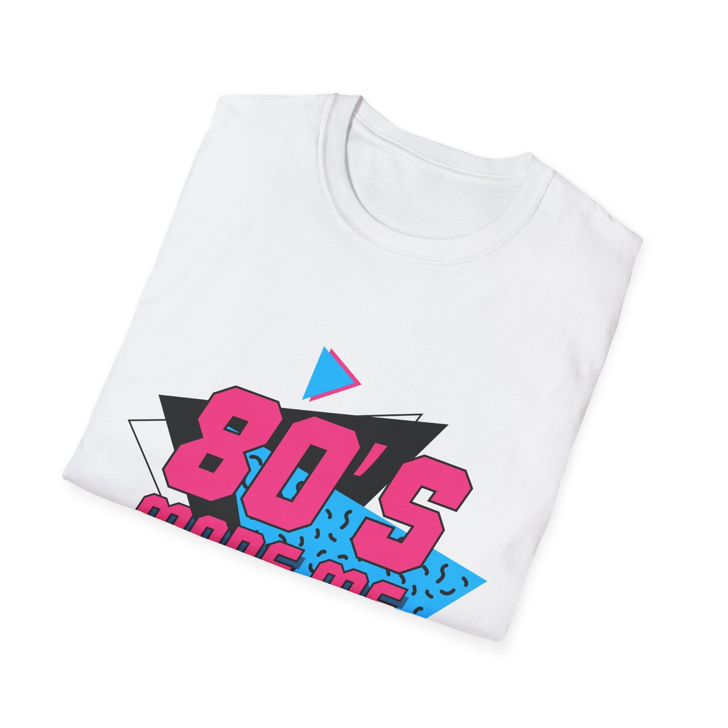 80's Made Me Unisex Softstyle T-Shirt - Retro Vintage Tee for Nostalgia Lovers
