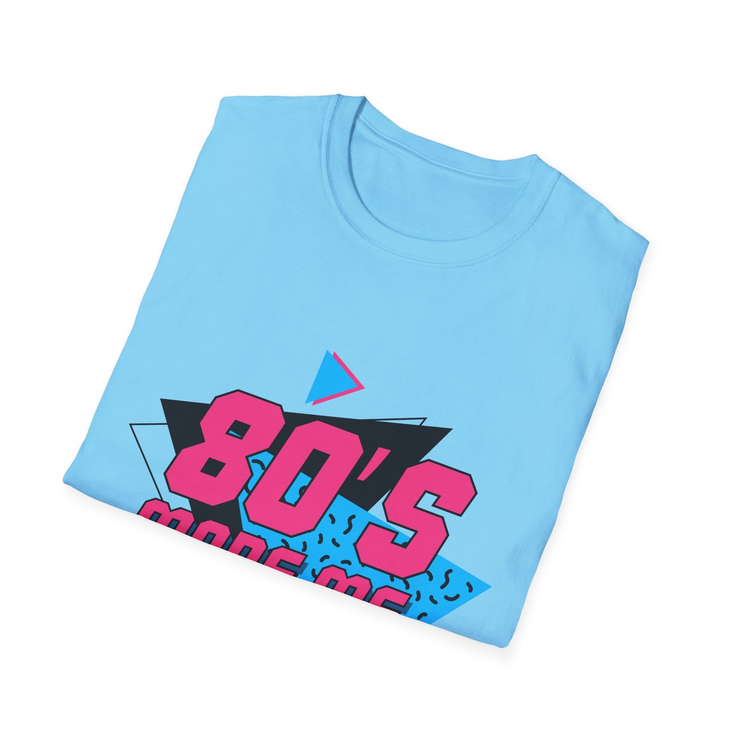 80's Made Me Unisex Softstyle T-Shirt - Retro Vintage Tee for Nostalgia Lovers
