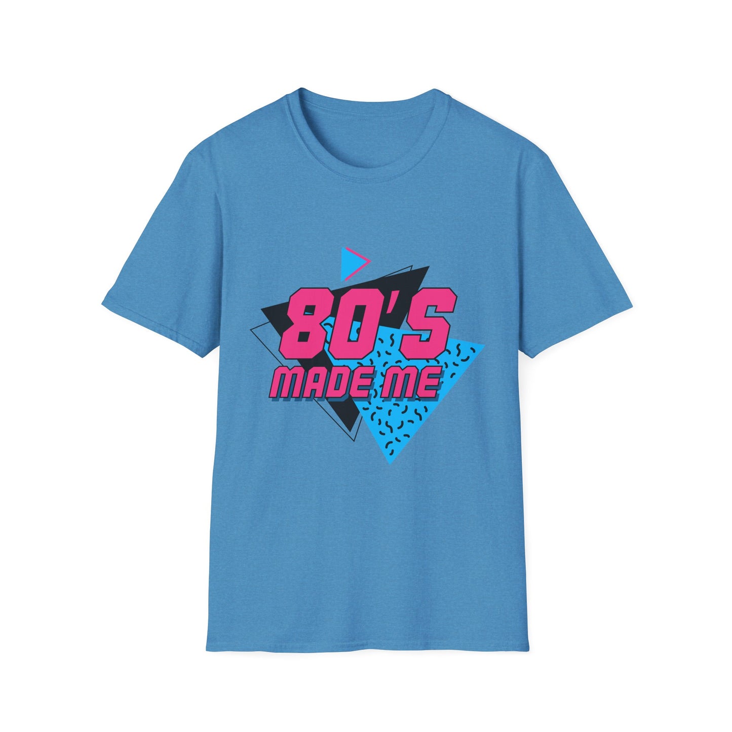 80's Made Me Unisex Softstyle T-Shirt - Retro Vintage Tee for Nostalgia Lovers