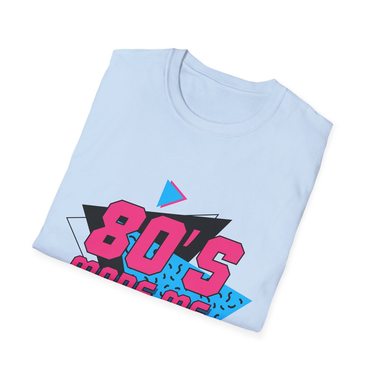 80's Made Me Unisex Softstyle T-Shirt - Retro Vintage Tee for Nostalgia Lovers