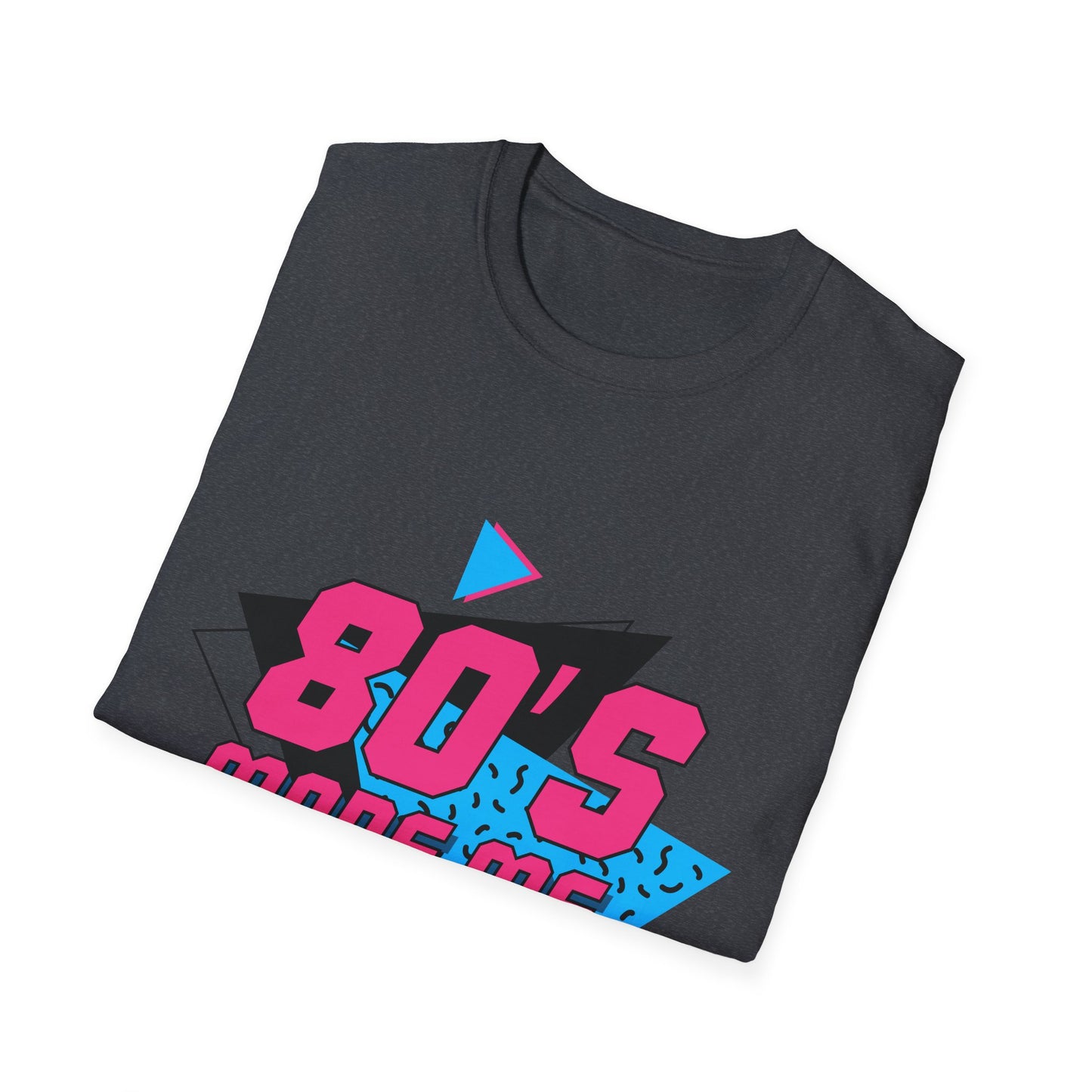 80's Made Me Unisex Softstyle T-Shirt - Retro Vintage Tee for Nostalgia Lovers