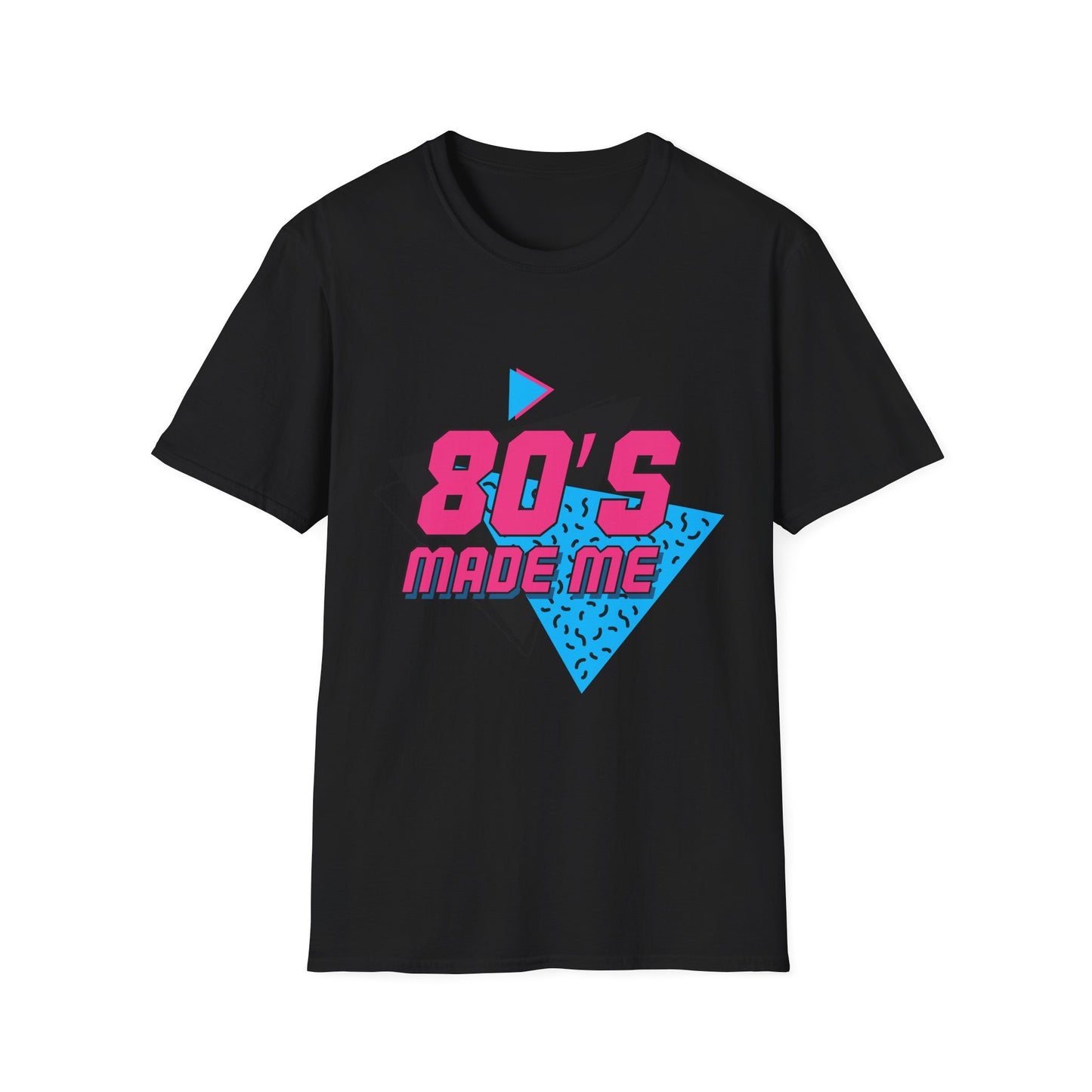 80's Made Me Unisex Softstyle T-Shirt - Retro Vintage Tee for Nostalgia Lovers