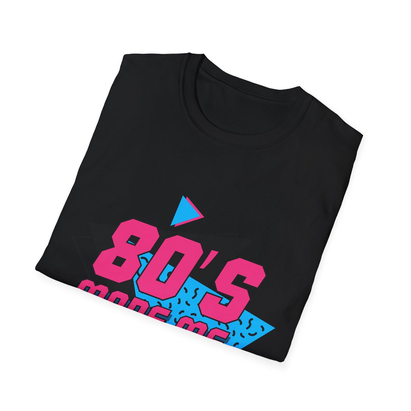 80's Made Me Unisex Softstyle T-Shirt - Retro Vintage Tee for Nostalgia Lovers