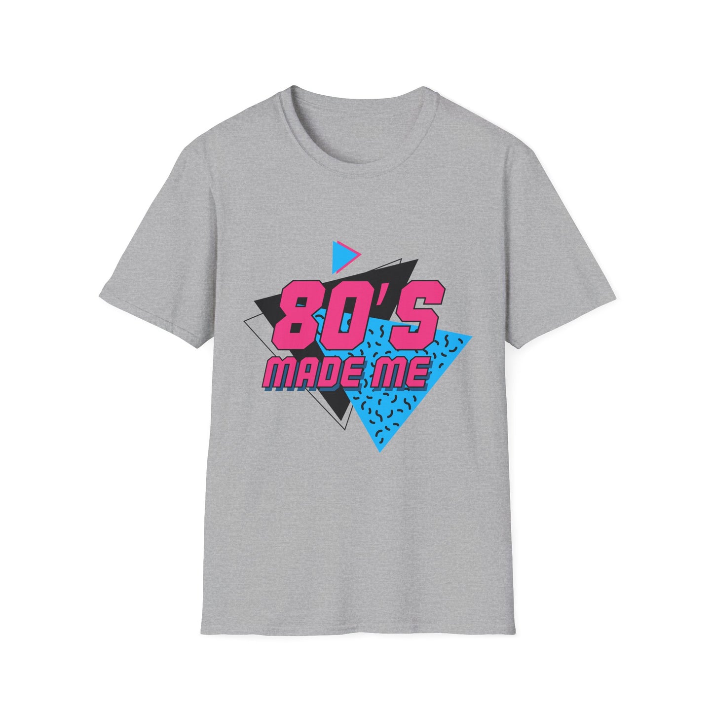 80's Made Me Unisex Softstyle T-Shirt - Retro Vintage Tee for Nostalgia Lovers