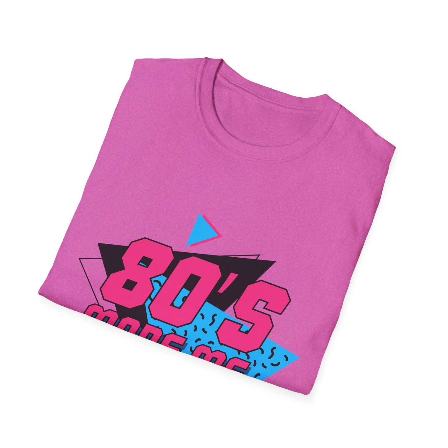 80's Made Me Unisex Softstyle T-Shirt - Retro Vintage Tee for Nostalgia Lovers