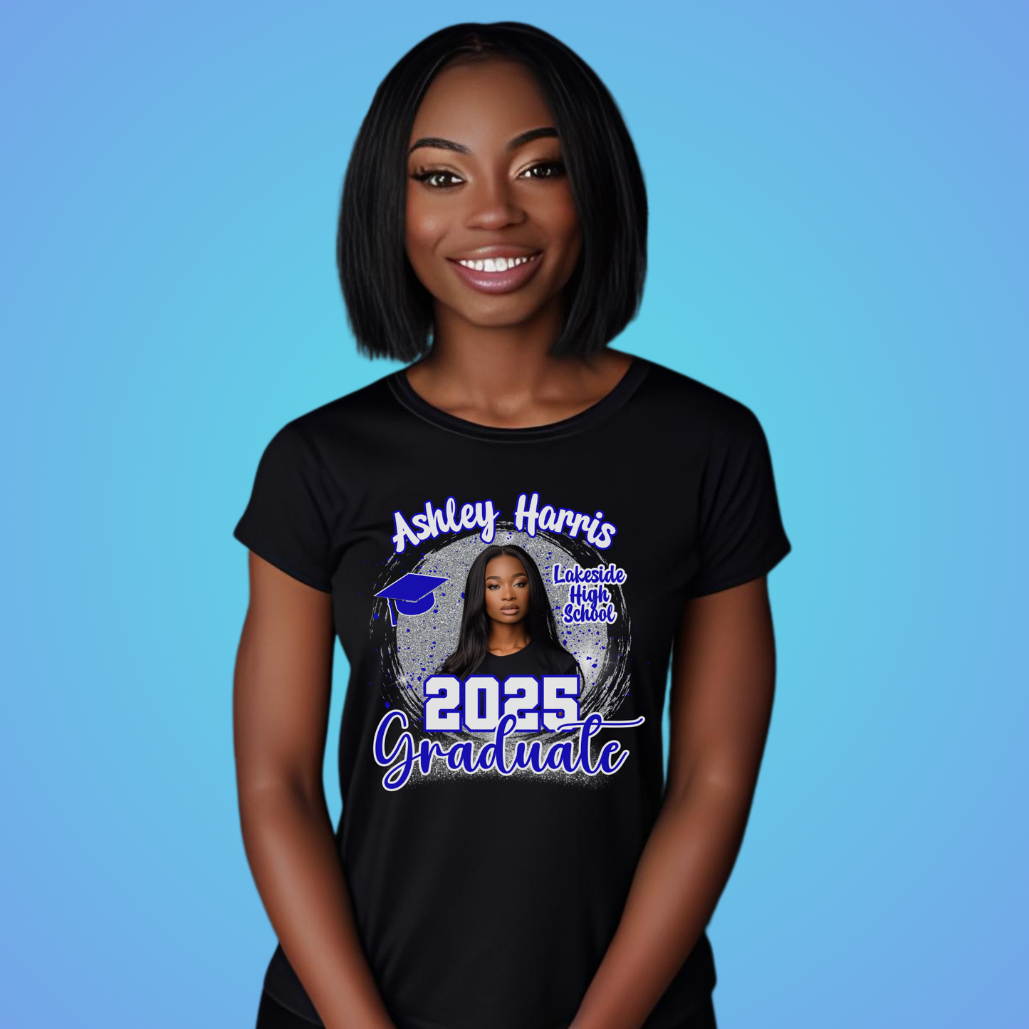 2025 Glitter Graduate Template for Canva