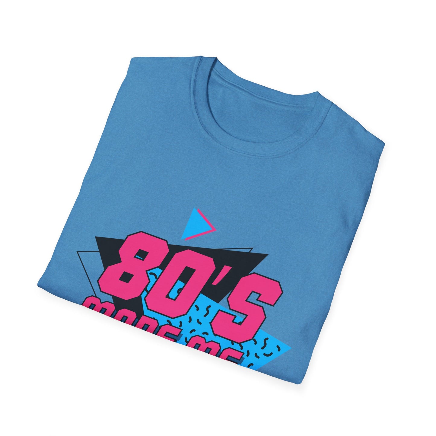 80's Made Me Unisex Softstyle T-Shirt - Retro Vintage Tee for Nostalgia Lovers