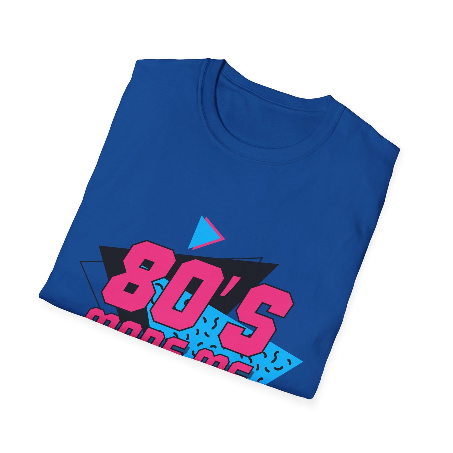 80's Made Me Unisex Softstyle T-Shirt - Retro Vintage Tee for Nostalgia Lovers