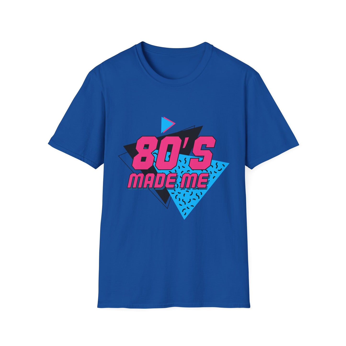 80's Made Me Unisex Softstyle T-Shirt - Retro Vintage Tee for Nostalgia Lovers