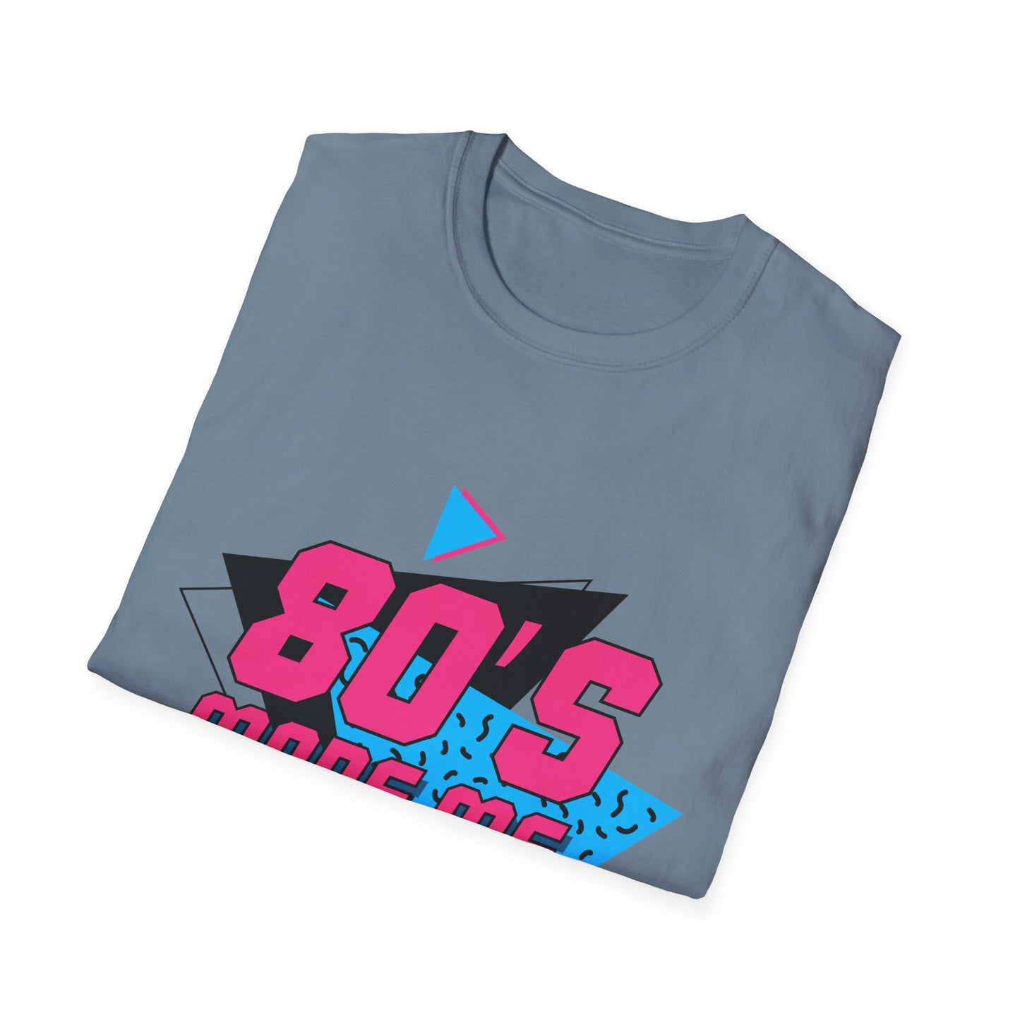 80's Made Me Unisex Softstyle T-Shirt - Retro Vintage Tee for Nostalgia Lovers