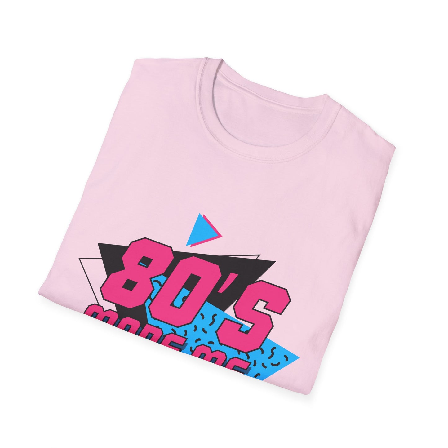 80's Made Me Unisex Softstyle T-Shirt - Retro Vintage Tee for Nostalgia Lovers