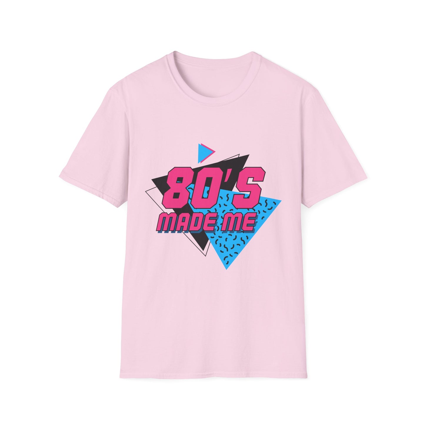 80's Made Me Unisex Softstyle T-Shirt - Retro Vintage Tee for Nostalgia Lovers
