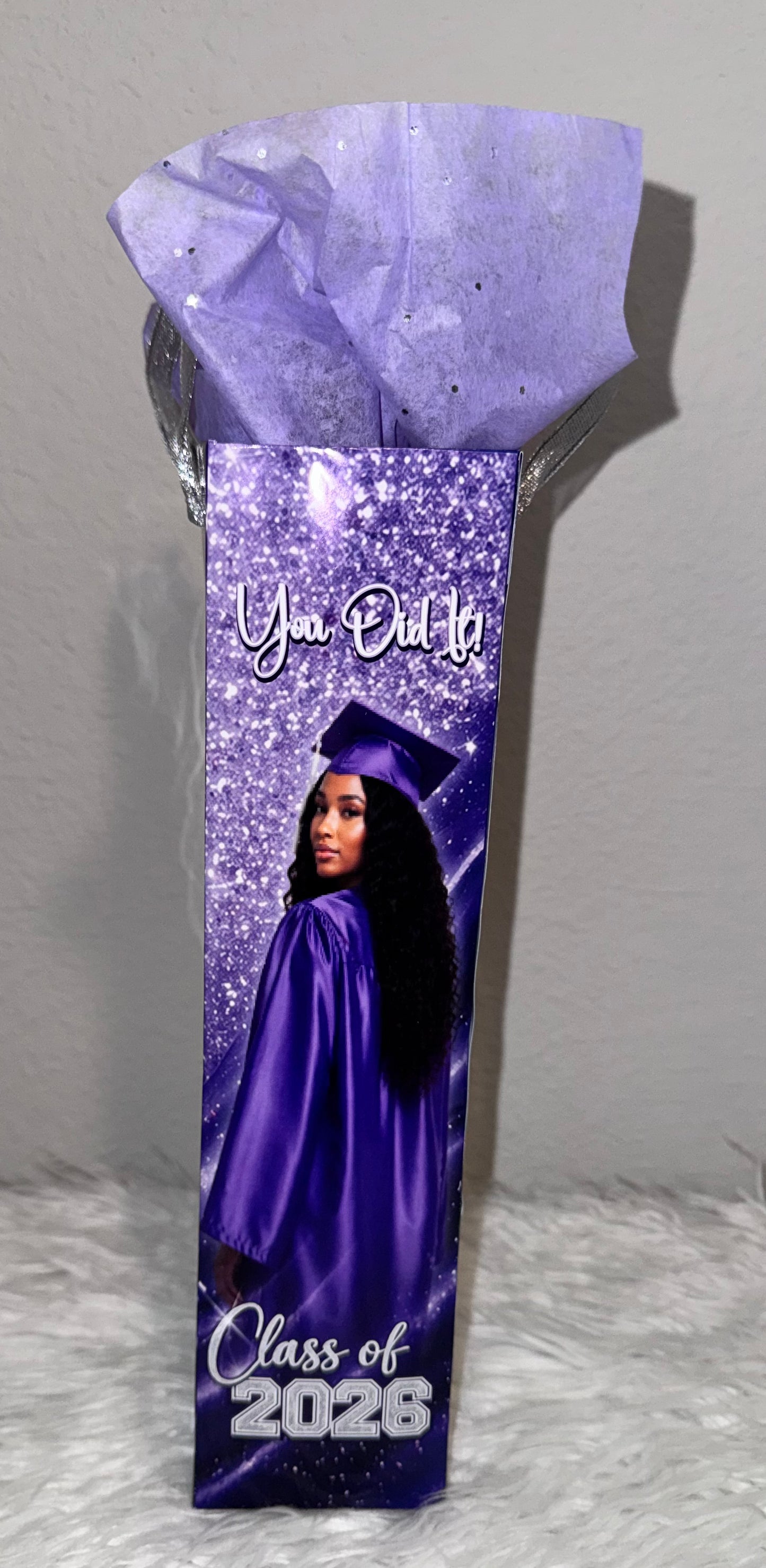 Personalized Graduation Gift Bag with Photo – Class of 2026 Custom Grad Bag