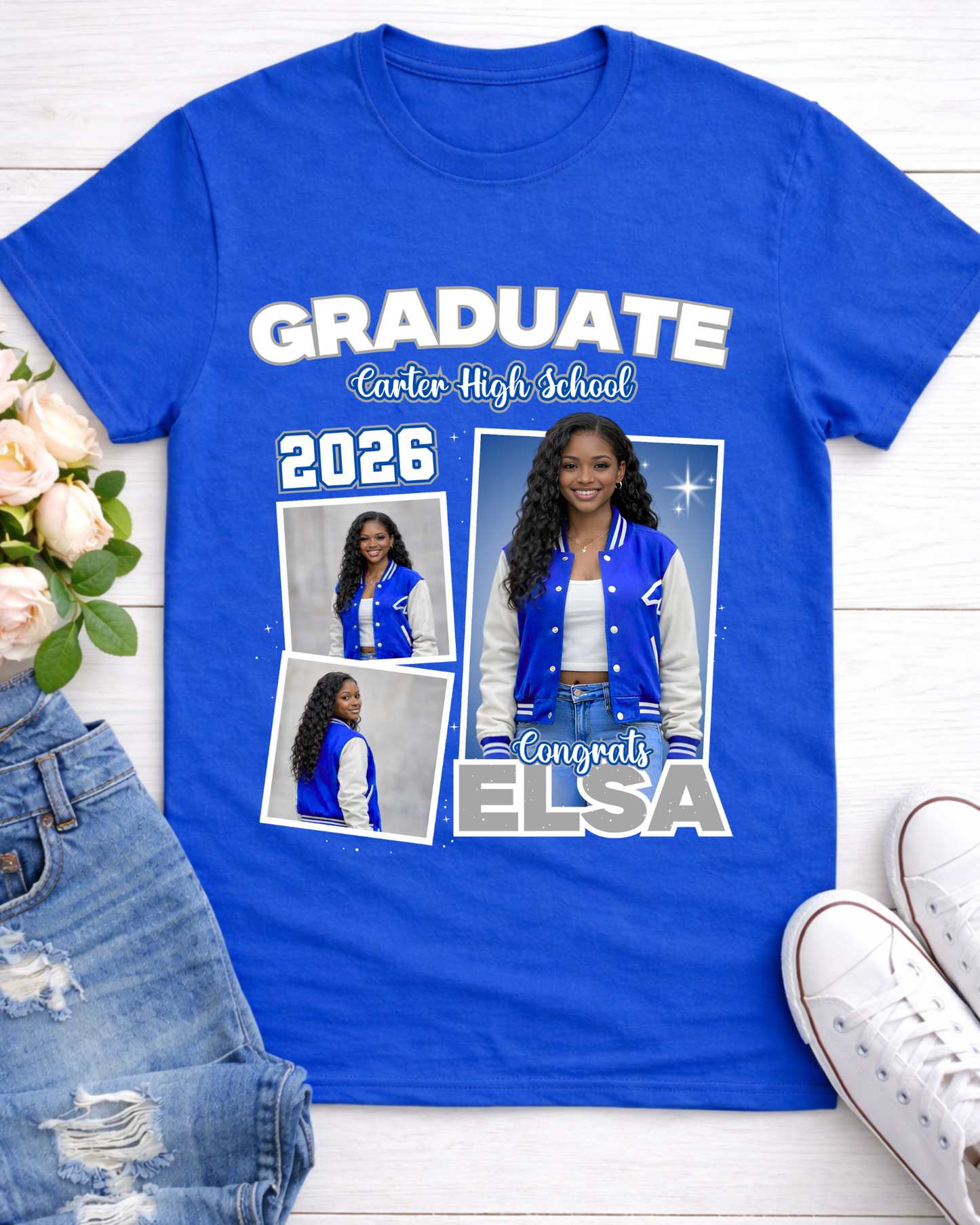 2026 Graduate T-Shirt Template – Instant Canva Access