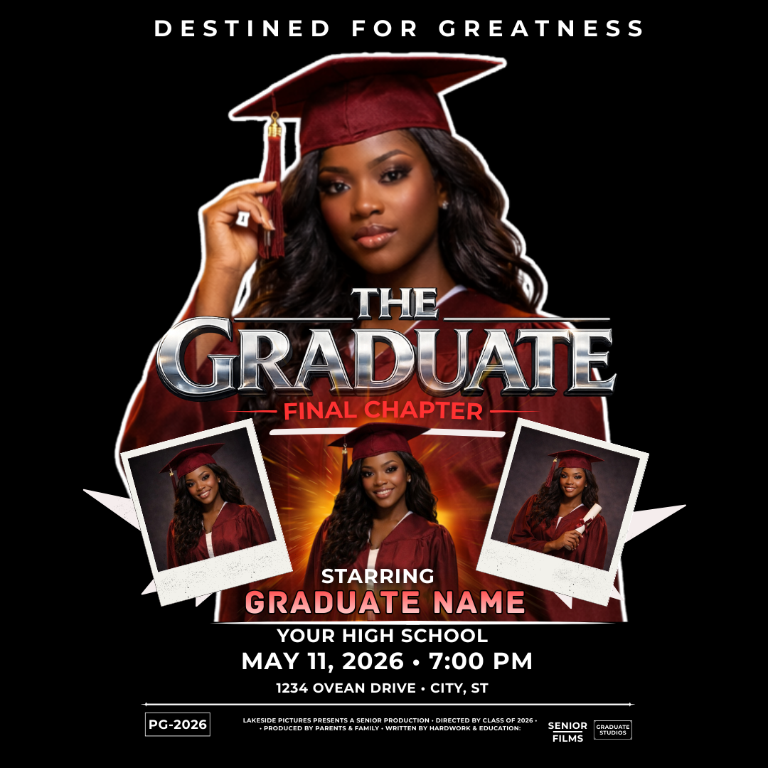 Editable The Graduate Movie Poster
T-Shirt Canva Template