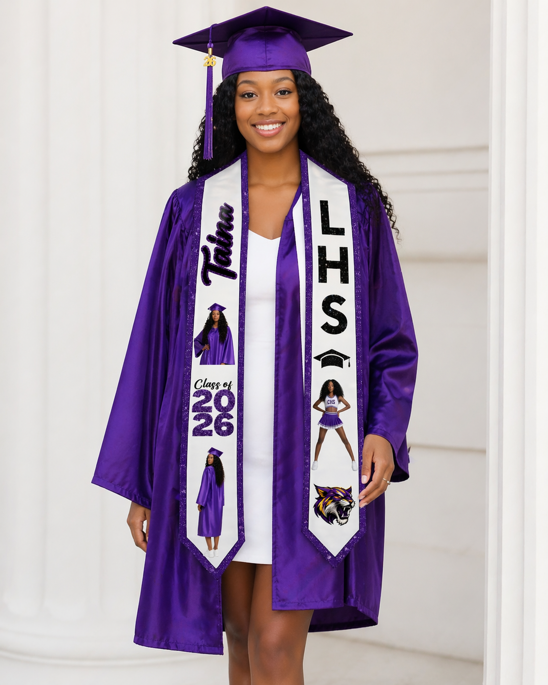 Glitter Graduation Stole