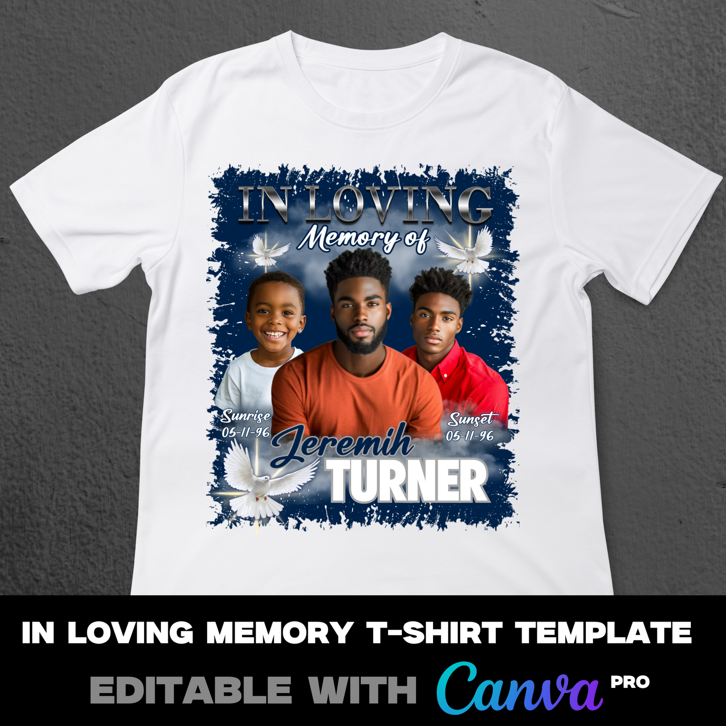 Canva In Loving Memorial Template