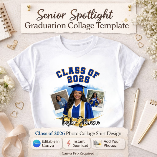 Senior Spotlight Graduation Collage Canva Template