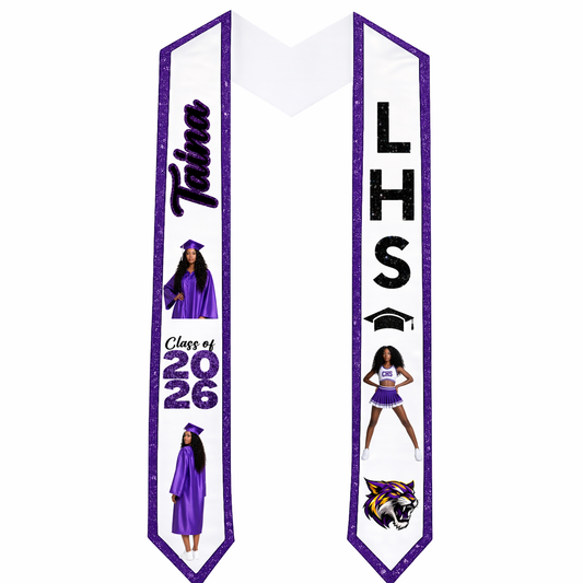 Glitter Graduation Stole