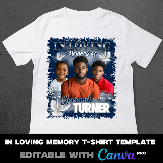 Canva In Loving Memorial Template